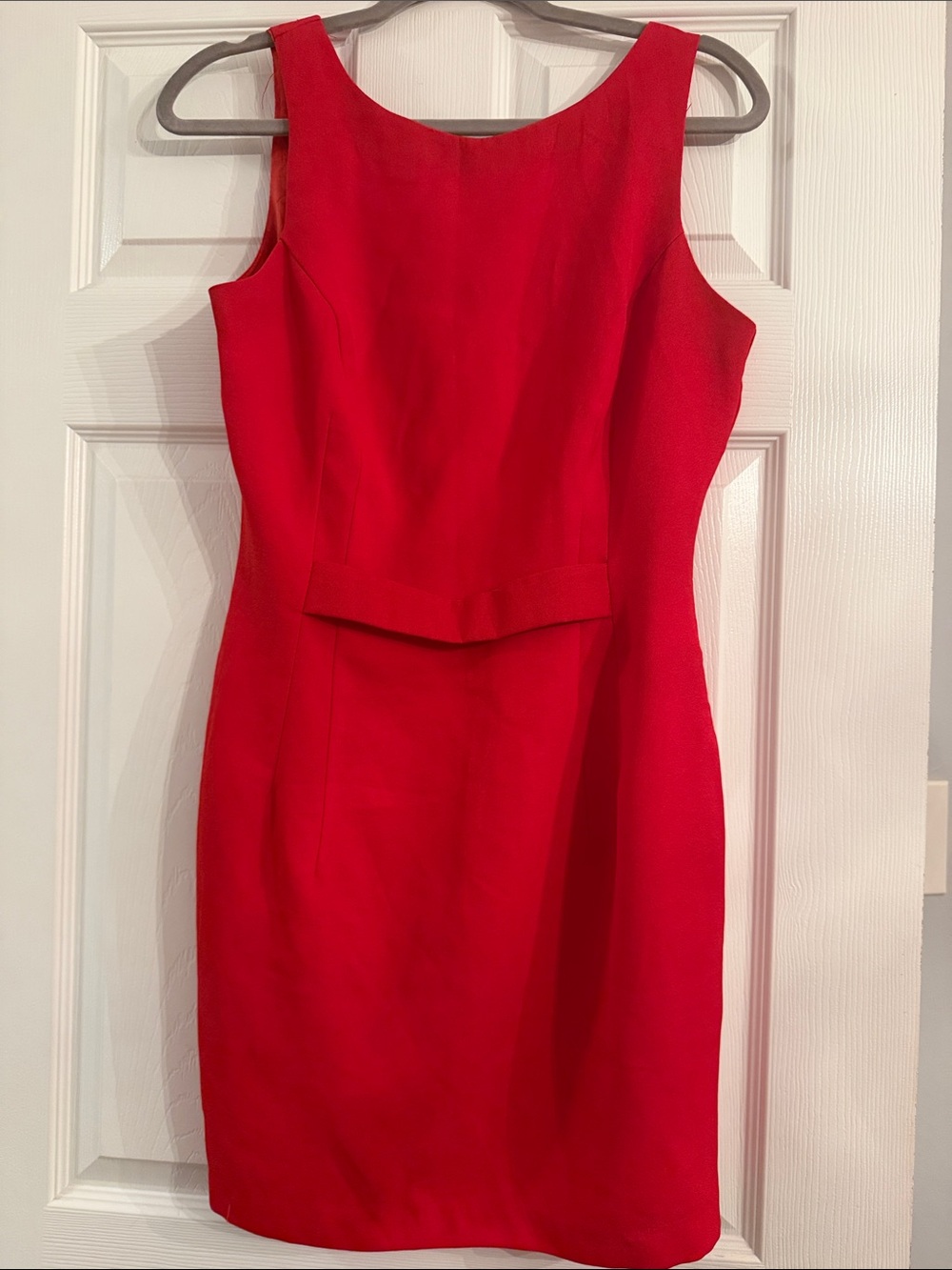 Vintage Roberta Bridal Red Sleeveless Sheath Dress